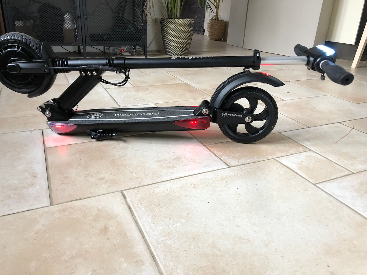 trottinette électrique Wegoboard pliée