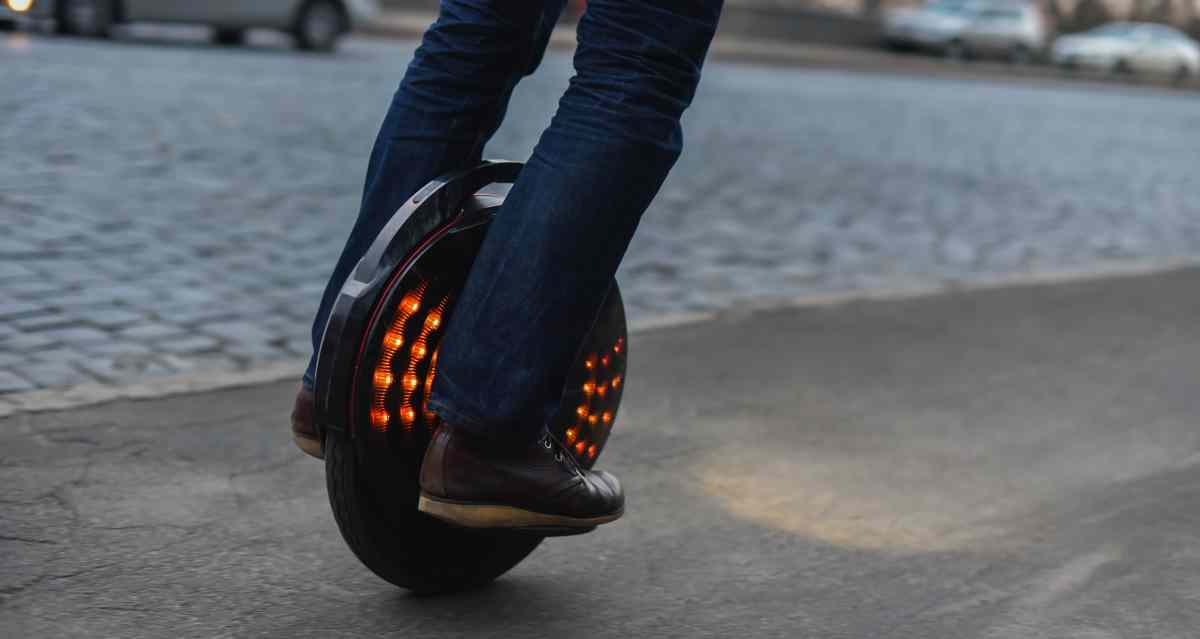 Man on Electric Unicycle