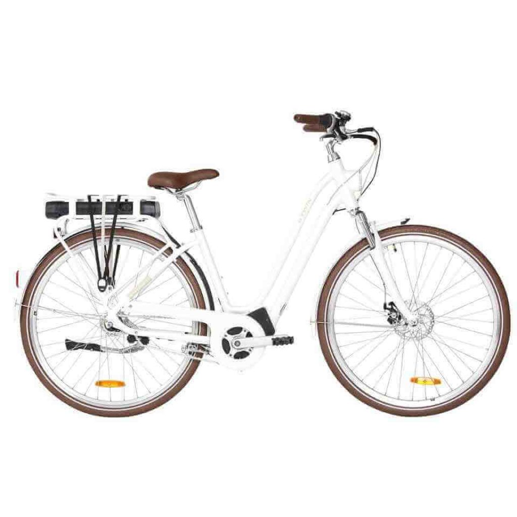 Velo électrique elops 920 e, cadre bas pour femmes.